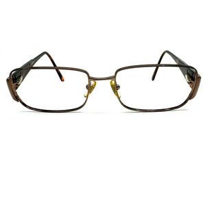 Versace‎ Mod 1112 1045 Gold Full Rim Eyeglasses Frames Womens 52-16-135 H11726